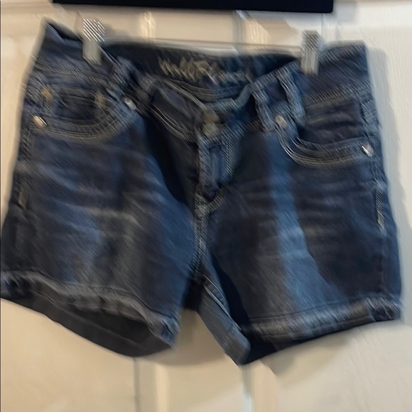 Wallflower Indigo Denim Shorts - Picture 2 of 7
